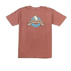 American Dogs Unisex MEDIUM Classic Crewneck BRICK RED Short Sleeve Tee NWT